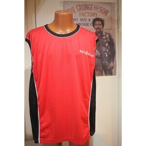 Vintage Rocawear Mesh Jersey Tank Top Mens XXL Red Black Y2K Hip Hop Streetwear